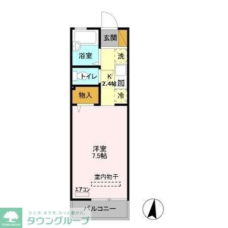 キャッスル Iの物件間取画像